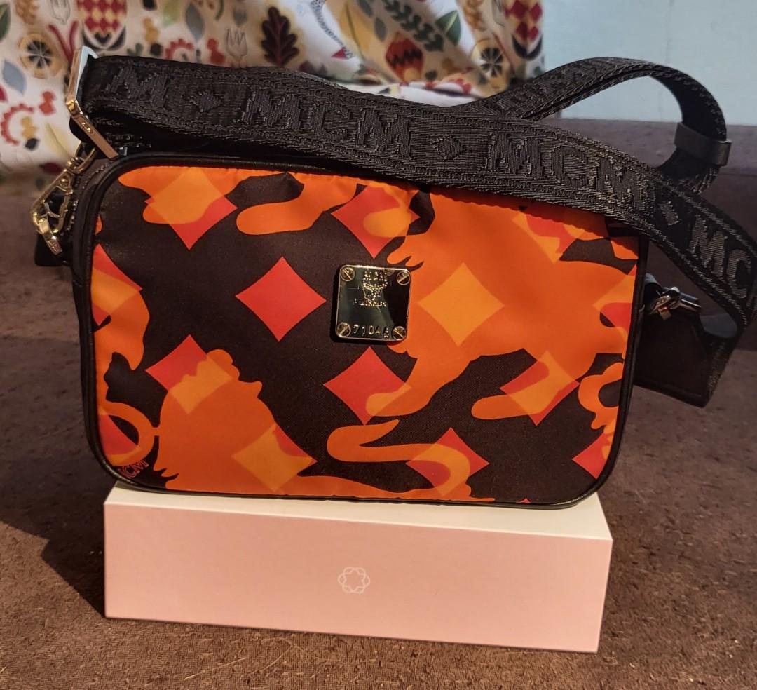 MCM Dieter Nylon multi colour cross body bag