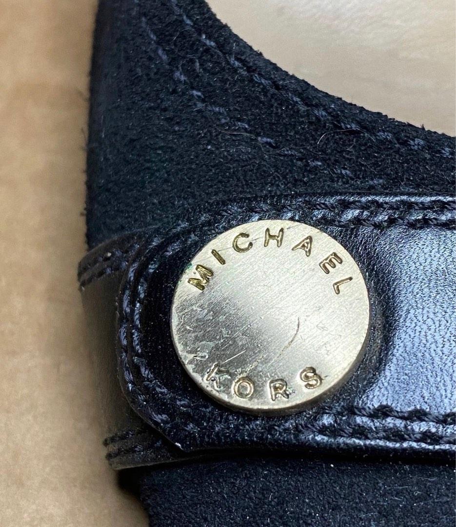Michael Kors vintage black suede pumps (Category: Sneakers & Footwear) located in Pasig City. Submitted by riusables (Listing ID 1189769352, Image 3). Description: Authentic US Bought MK Condition: 8/10 issue: need sole replacement Material: suede and leather .