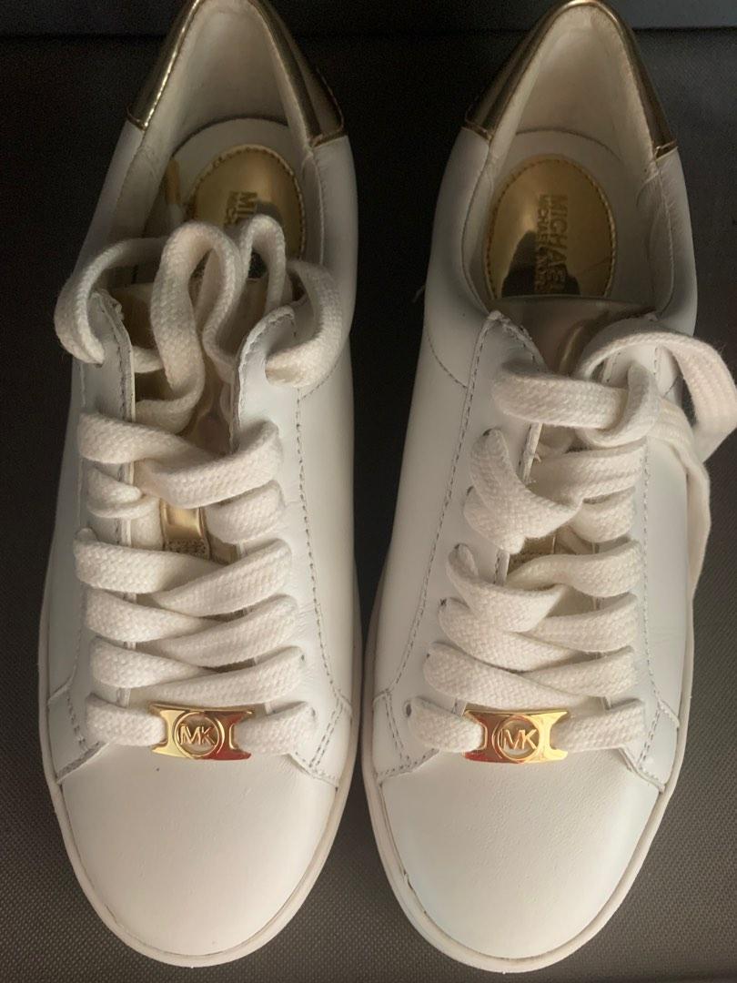 Buy Michael Kors Men White Miles Sneakers With Side Mold Logo for Men  Online  The Collective