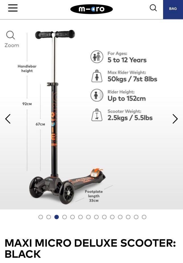 Micro maxi deluxe scooter with LED WHEELS, Sports Equipment, Sports & Games, Skates