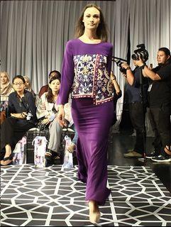 Mimpikita Purple Kurung Size M