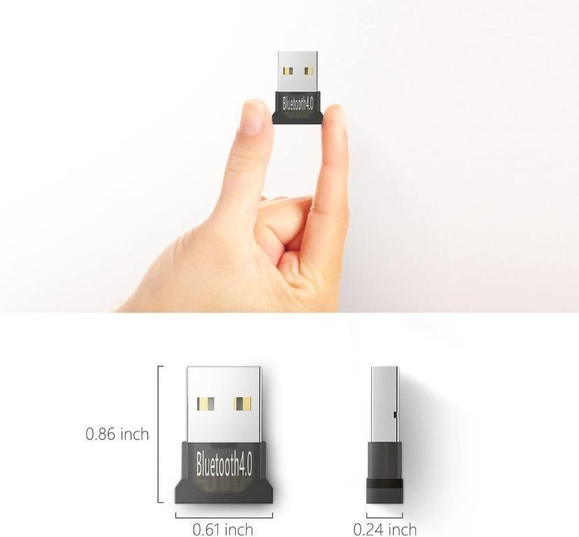 Mpow Bluetooth 4.0 USB Adapter Wireless Dongle for for Laptop PC
