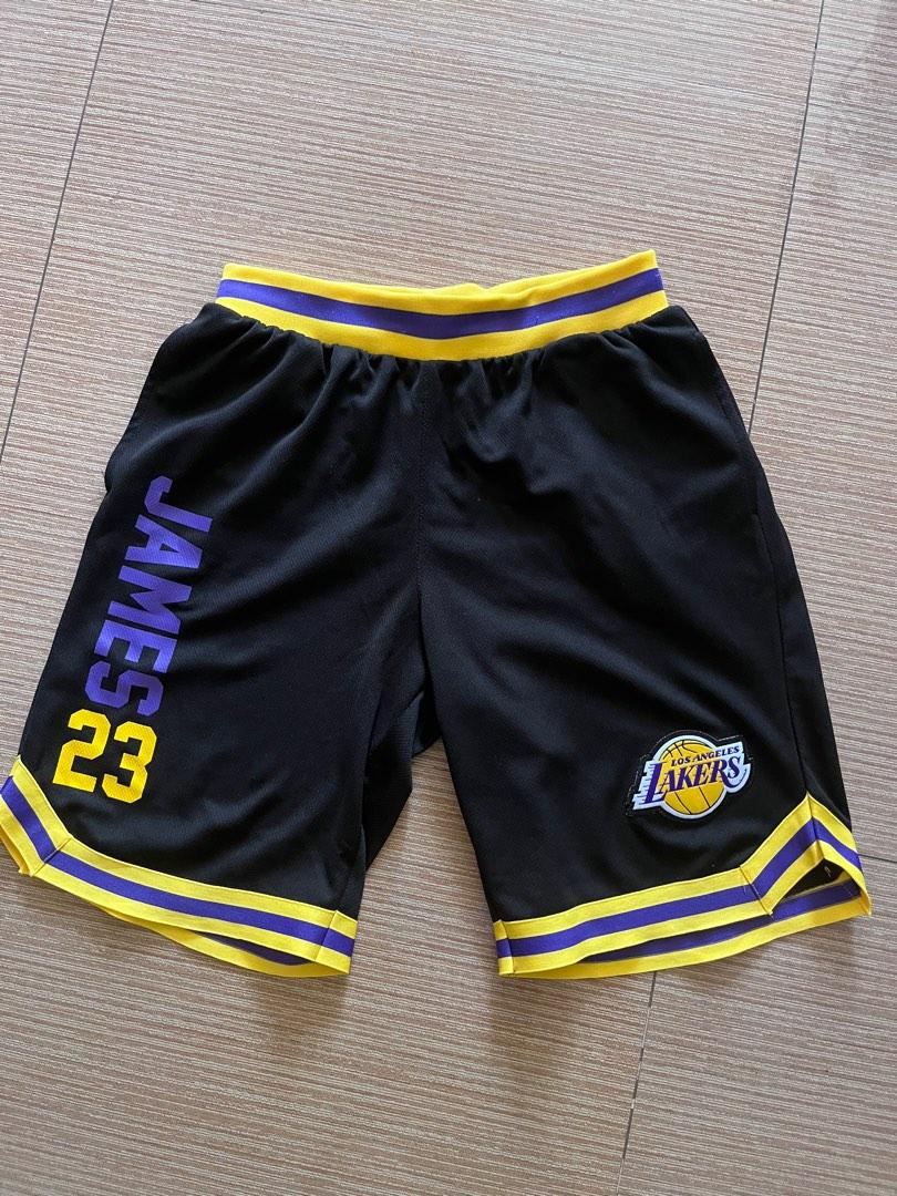 NBA Lakers LeBron James shorts, Men's Fashion, Bottoms, Shorts on Carousell