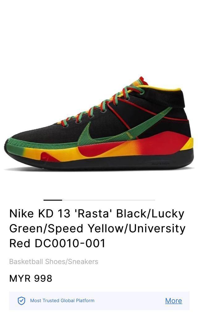 kevin durant rasta shoes