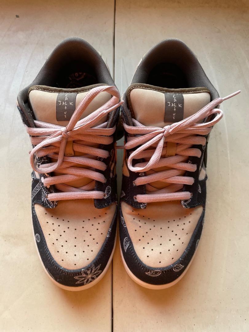 Travis scott sb dunk pink laces sale