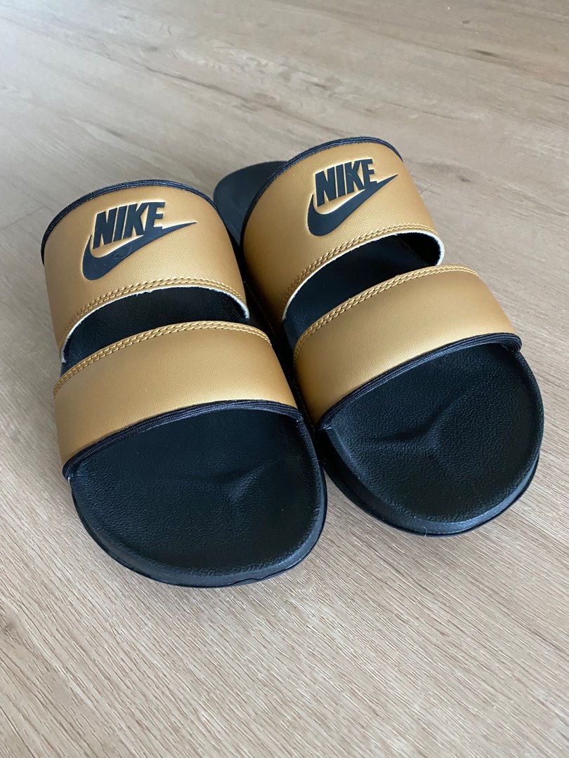 nike gold slides for sale