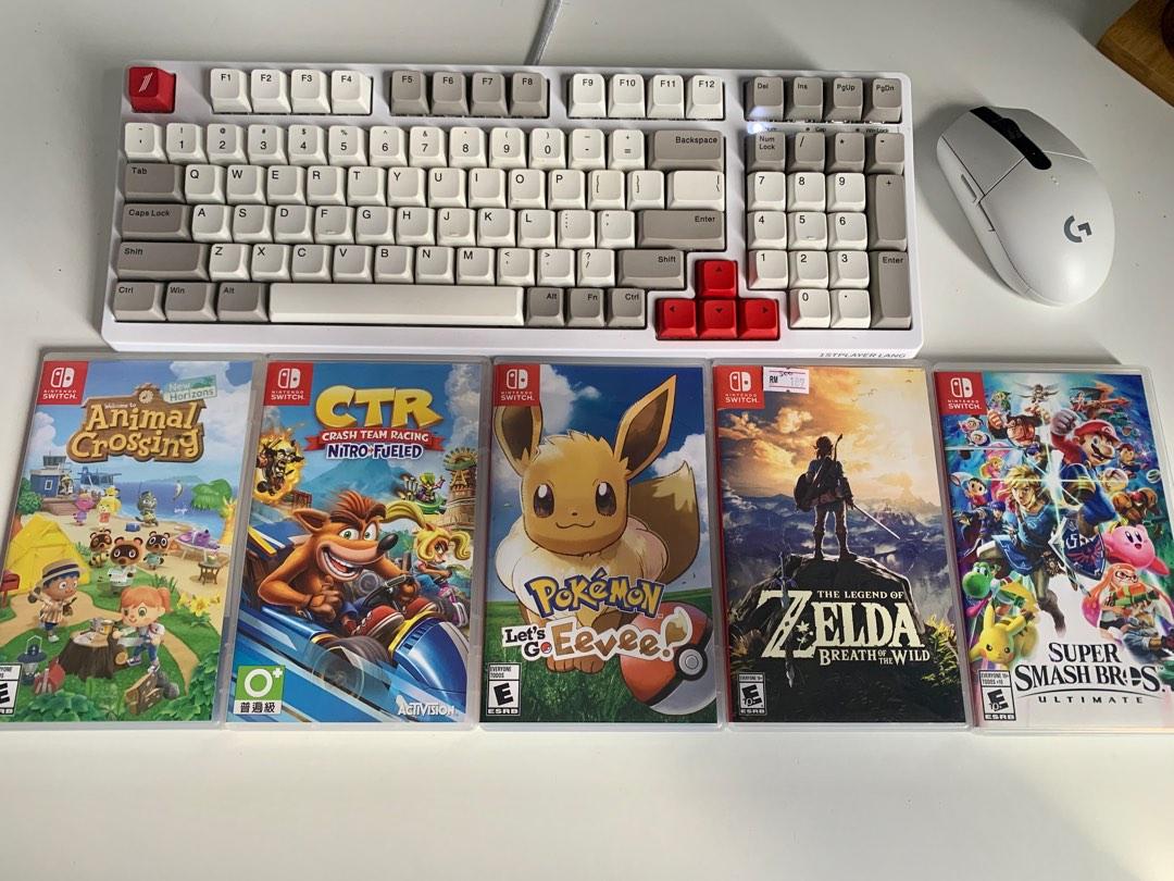 Nintendo Switch Games (Like New!) Crash Team Racing! Super Smash Bros,  Legend of Zelda, Animal Crossing, Hobbies & Toys, Toys & Games on Carousell
