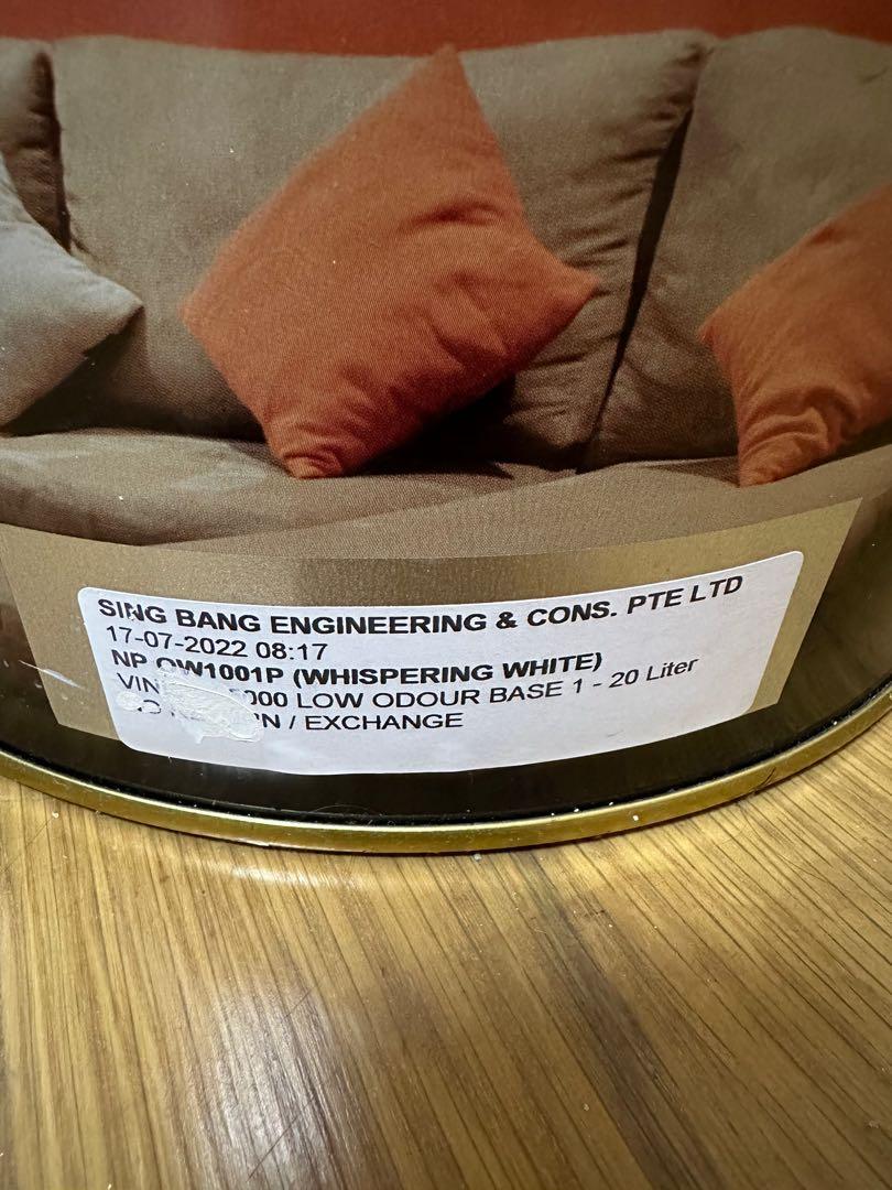 Nippon Paint Whispering White, Furniture & Home Living, Home Decor