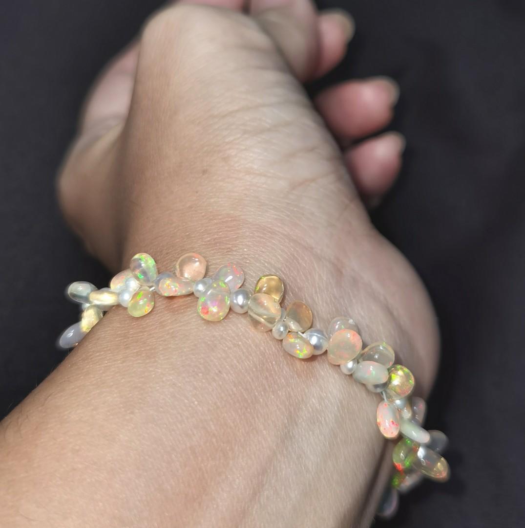 Adjustable on sale opal bracelet