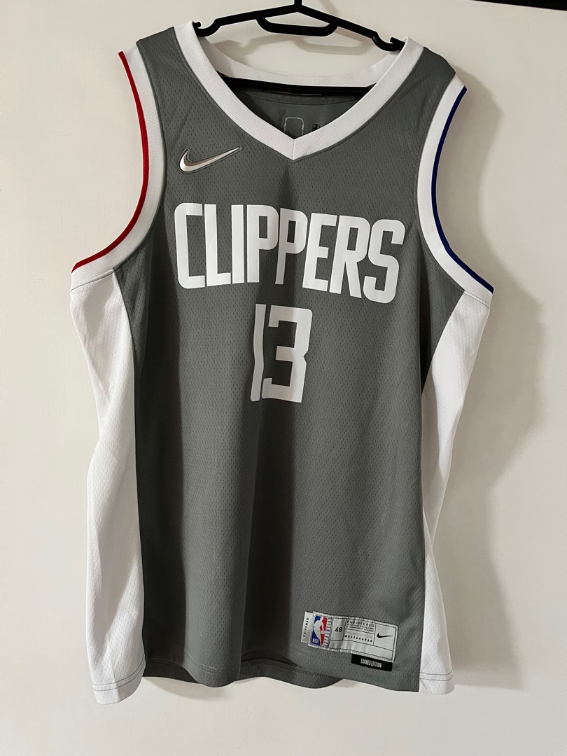 Los Angeles Clippers Jersey Men's Paul George 13 Earned Edition