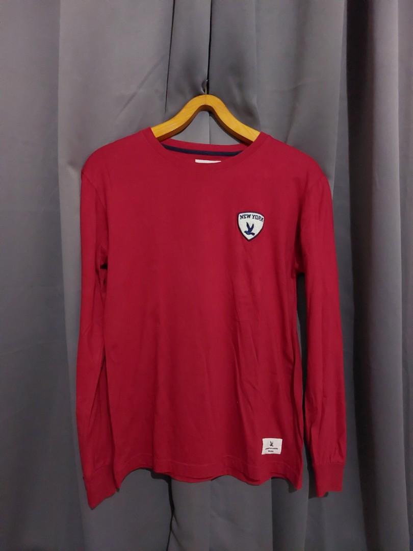 OXYGEN Maroon Longsleeves, Women's Fashion, Tops, Longsleeves on Carousell