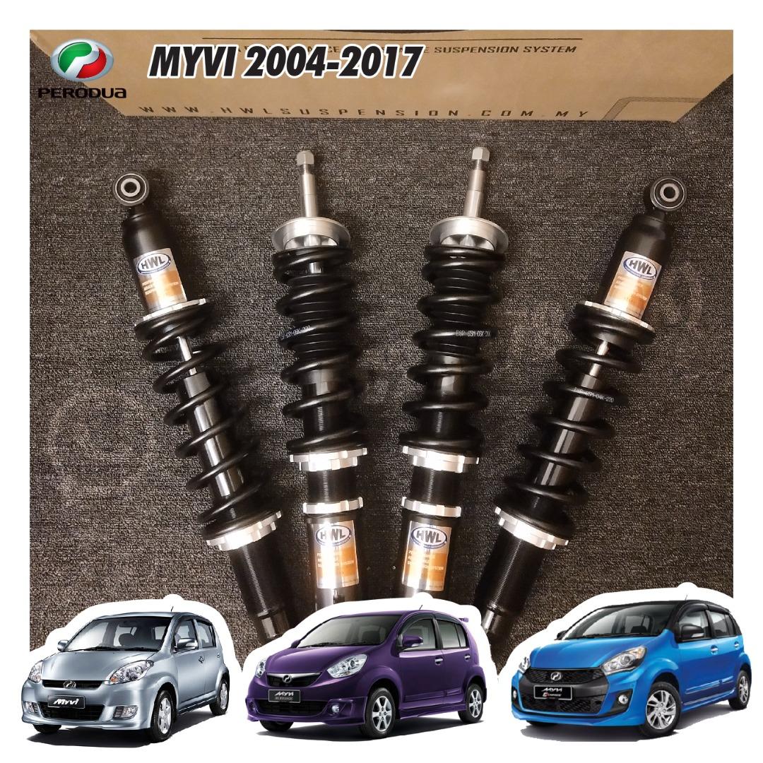 Perodua Myvi 20042016 HWL XS Adjustable Suspension, Auto Accessories