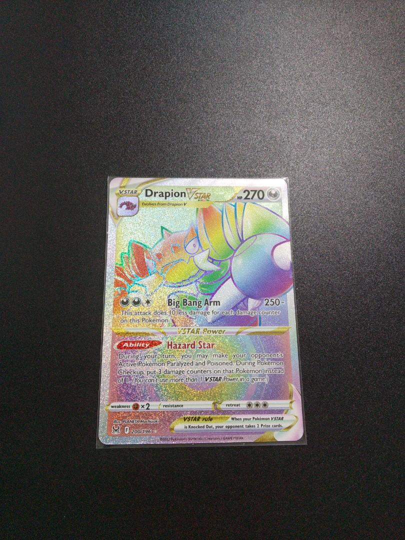 Pokemon TCG Drapion VStar Hyper Rare SS11 Lost Origin, Hobbies & Toys