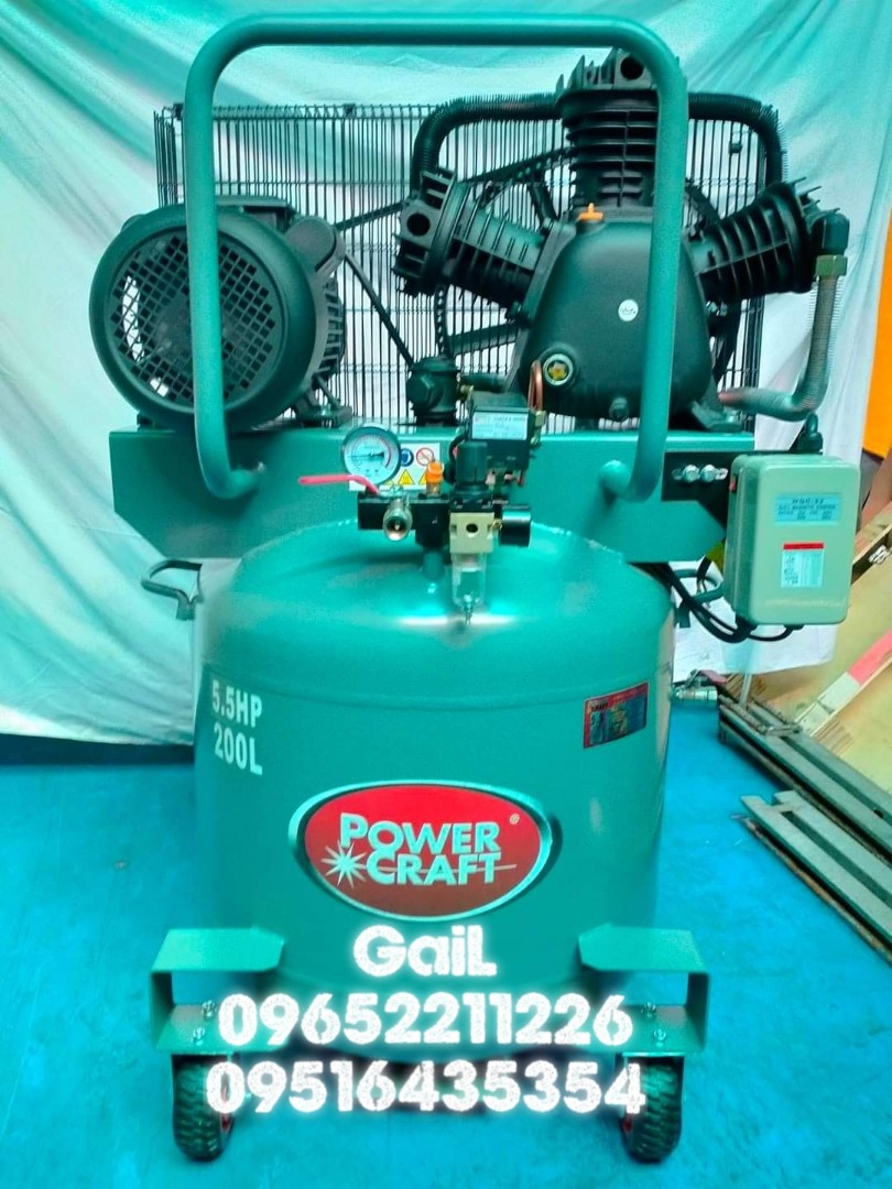 POWER CRAFT 5.5HP Industrial Air Compressor, Commercial & Industrial