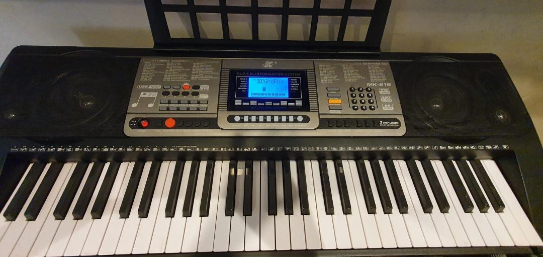 Premium MIDI 61 Key Music Keyboard with Stand, Hobbies & Toys, Music ...