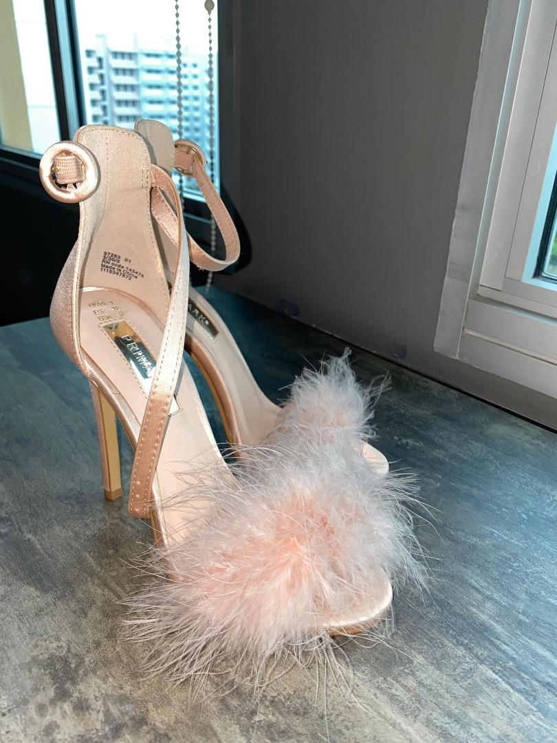 Pink fluffy online heels primark
