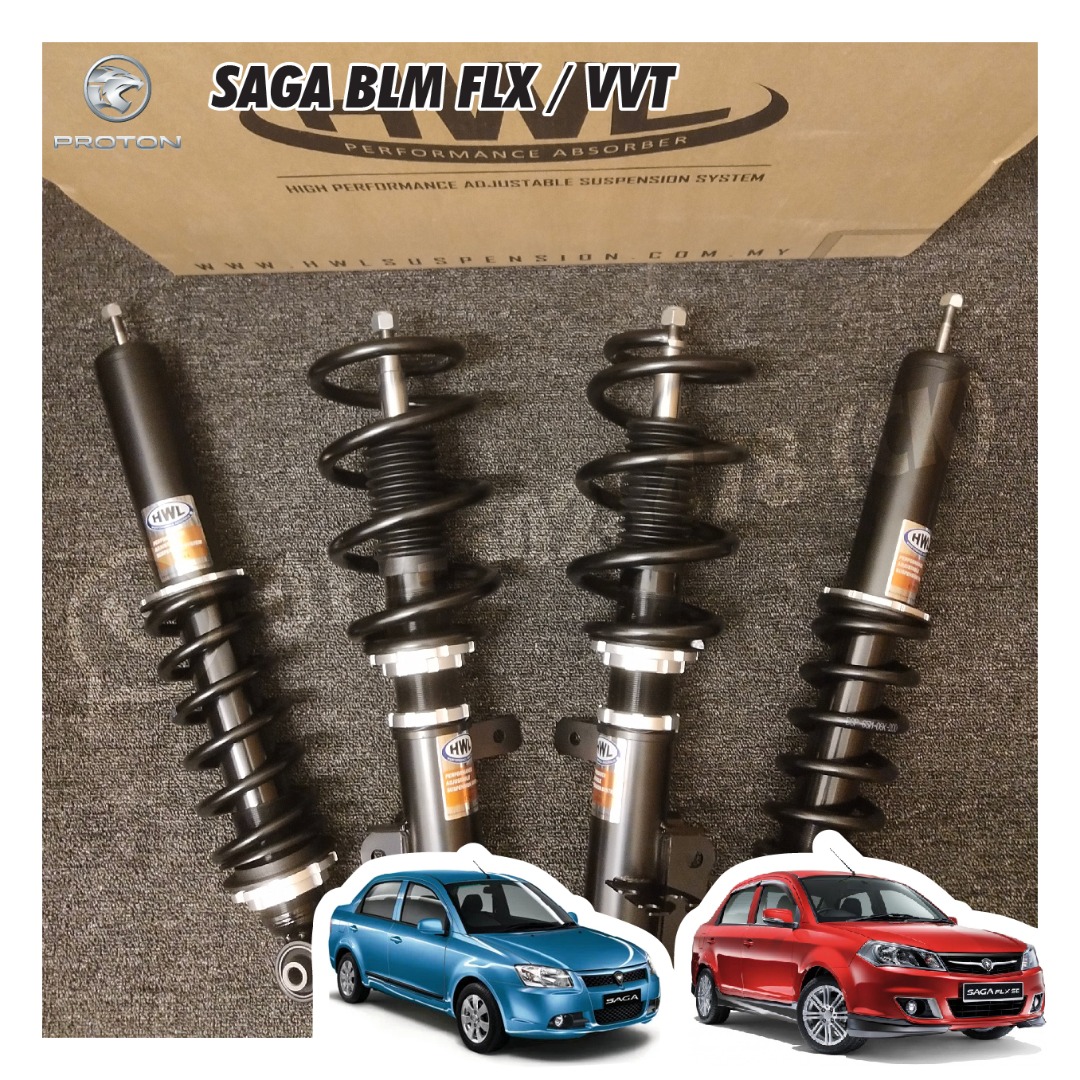 Proton Saga BLM FLX / VVT HWL XS Adjustable Suspension, Auto