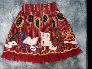 Red lolita skirt (lolita/liz lisa/kawaii/himekaji/himegyaru fashion)