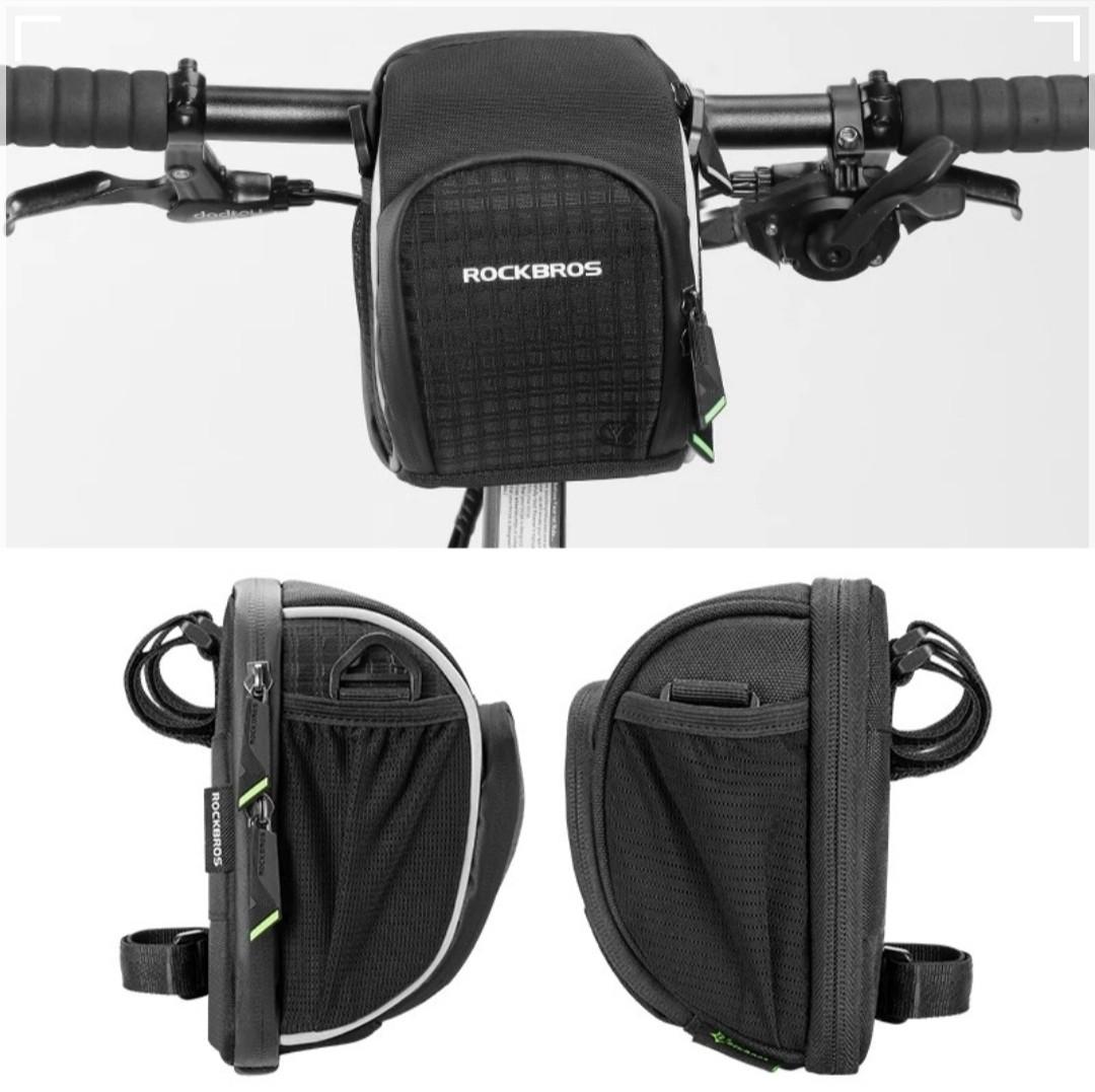 RockBros Handlebar bag bicycle tools bag Waterproof bag saddle bag Folding bag Escooter hander