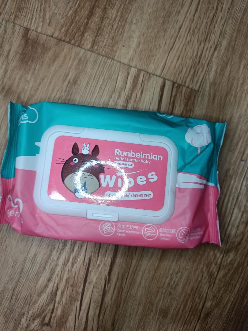Runbeimian wet wipes 80 sheets, Babies & Kids, Bathing & Changing