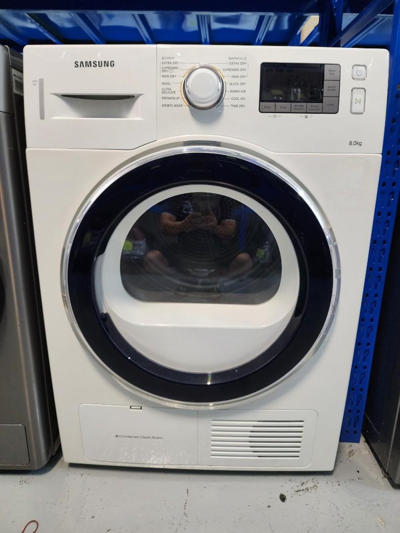 SAMSUNG DV80H4200CW 8kg CONDENSER DRYER, TV & Home Appliances, Washing