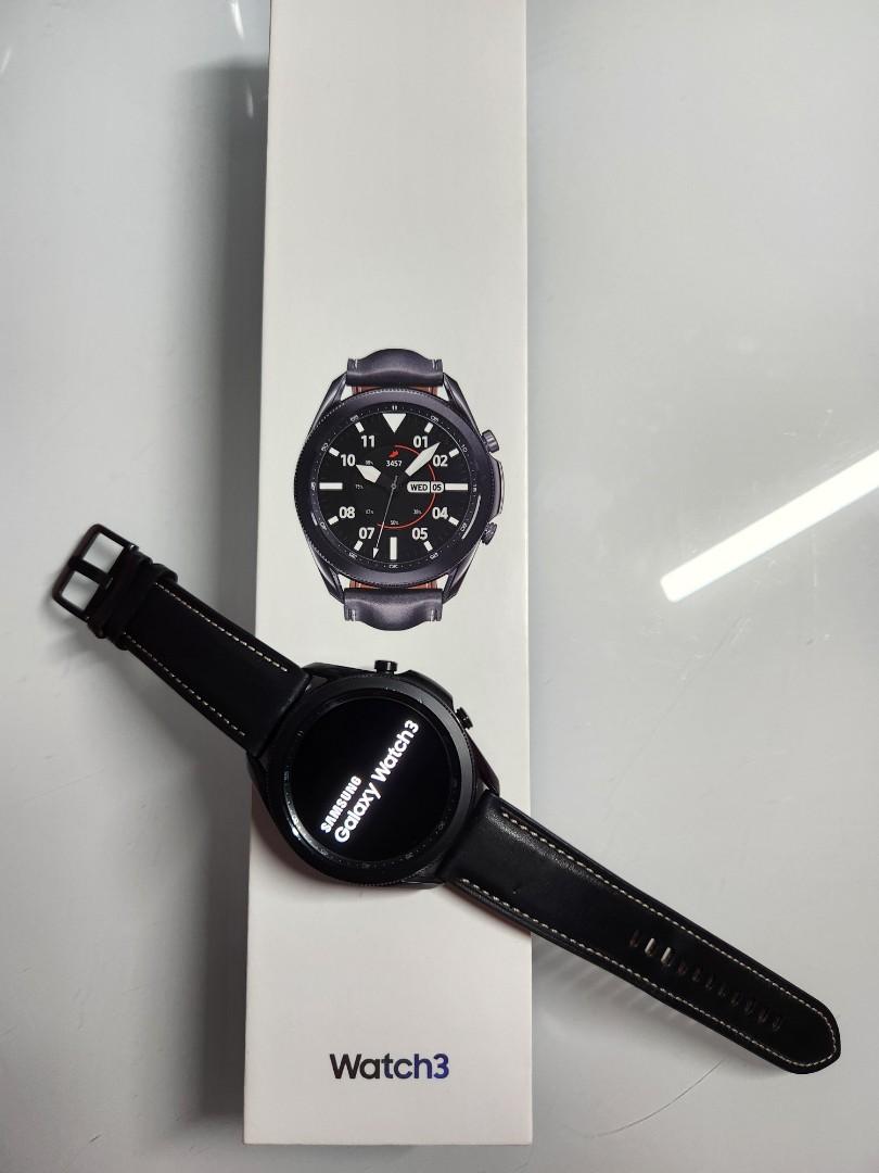 Samsung Galaxy Watch 3 Bluetooth 45mm Mystic Black Mobile Phones Gadgets Wearables Smart Watches On Carousell
