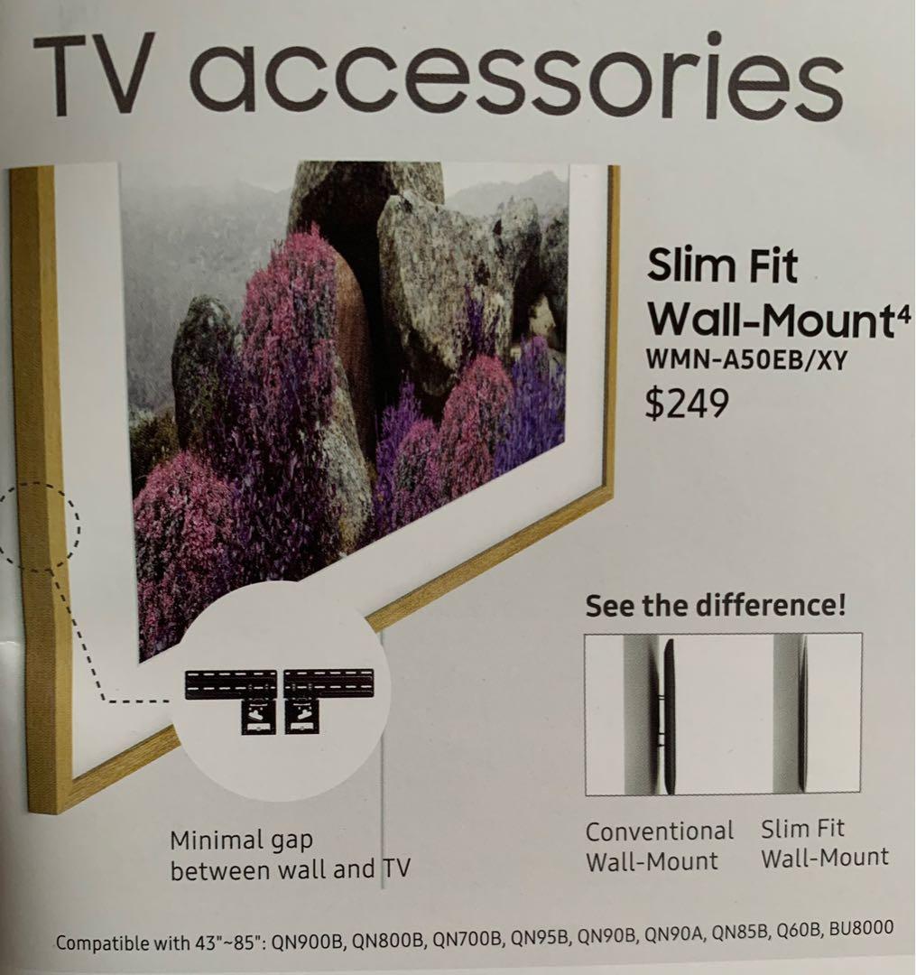 Samsung The Frame Slim Fit Wall Mount TV Home Appliances TV