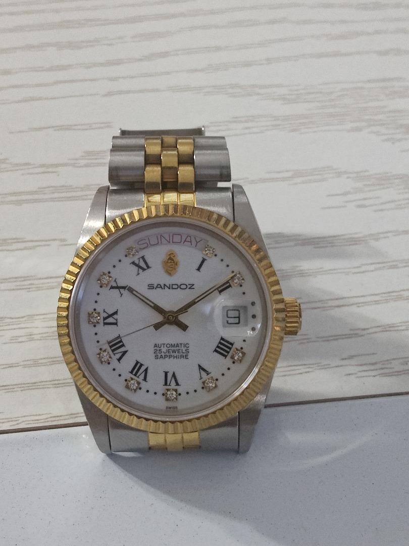 Sandoz automatic deals 25 jewels sapphire