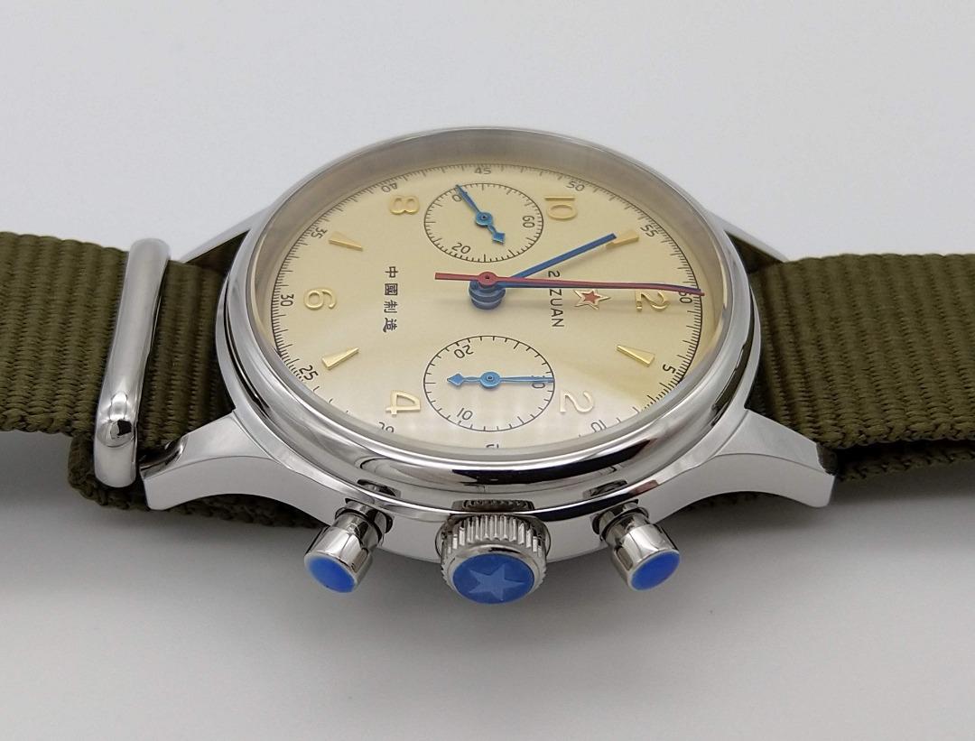 Seagull 1963 38mm Sapphire Mechanical Crystal Pilot Watch Nato