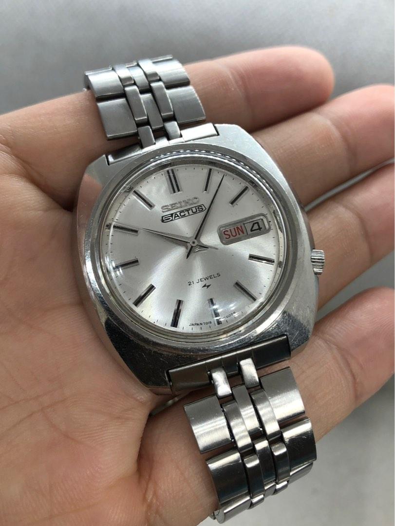 Seiko 5 Actus Vintage 1969 Silver 39mm Automatic, Luxury, Watches on  Carousell