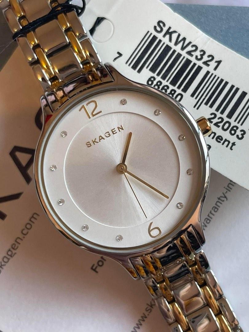 Skagen SKW2321 Anita Silver Dial Two Tone Stainless Ladies Watch