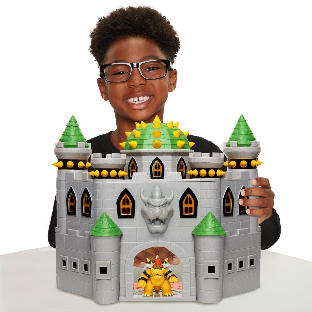 Super mario deluxe store bowser's castle playset