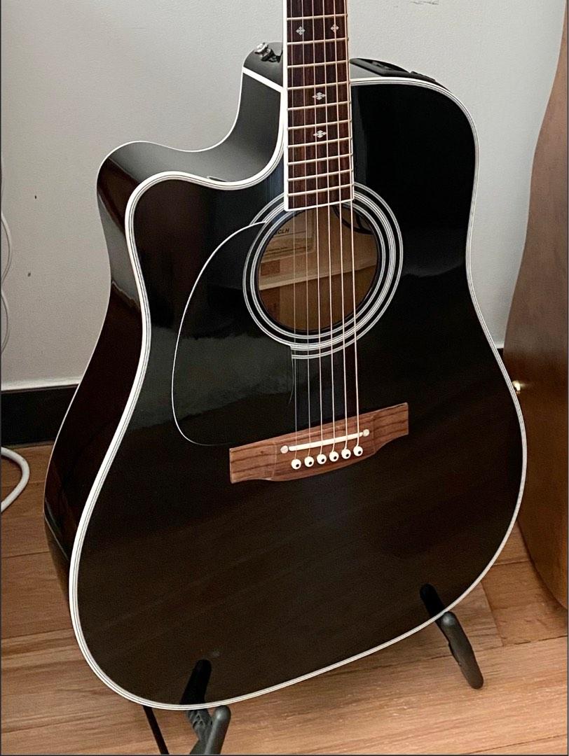 Takamine EF341SC acoustic guitar left handed, Hobbies & Toys, Music
