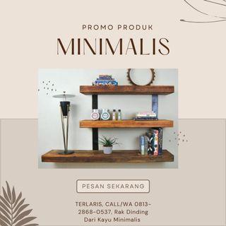 TERLARIS, CALL/WA 0813-2868-0537, Rak Dinding Dari Kayu Minimalis