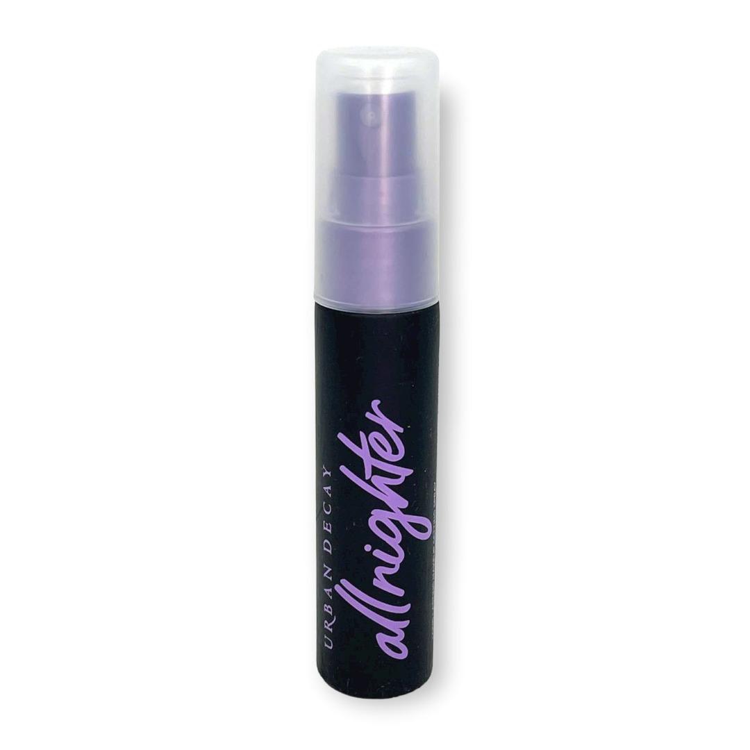 URBAN DECAY All Nighter Long Lasting Makeup Setting Spray (30 ml) (Category: Makeup) located in Quezon City. Submitted by gemaenterprises (Listing ID 1189799503, Image 1). Description: • A weightless, microfine mist made with patented Temperature Control Technology that actually lowers the temperature of your cosmetics to lock your beauty look in place • This setting spray keeps foundation, concealer, eyeshadow, blush, and other facial makeup fro