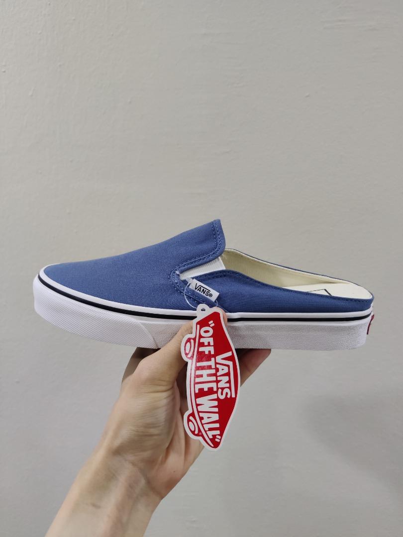 White slip on canvas vans shop
