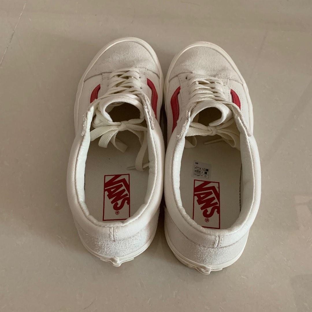 Vans Style 36 Marshmallow Racing Red Sneakers Women s Fashion