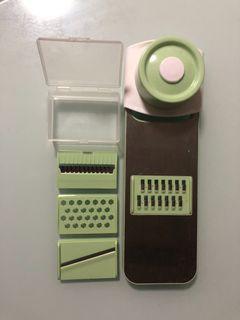 Vegetable slicer with multiple attachments, great for replacing tedious chopping