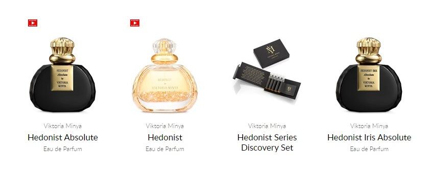 Viktoria Minya Eau de Hongrie/ Hedonist/ Hedonist Cassis/ Hedonist 