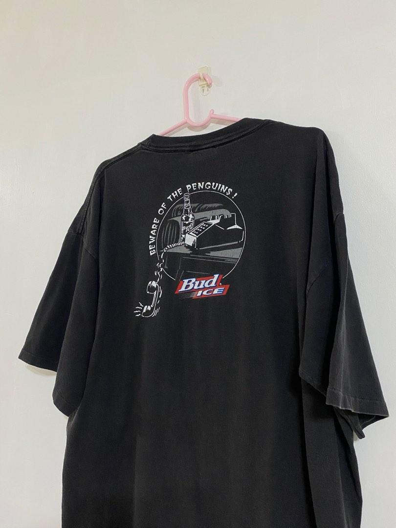 Vintage 90s Bud ice penguin tee, Men's Fashion, Tops & Sets