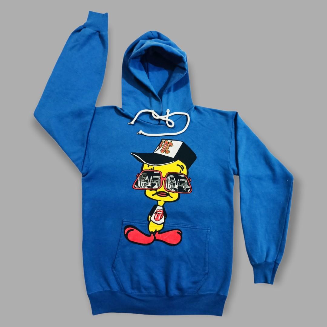Vintage 90s Tweety AC DC The Rolling Stones Tour Hoodie