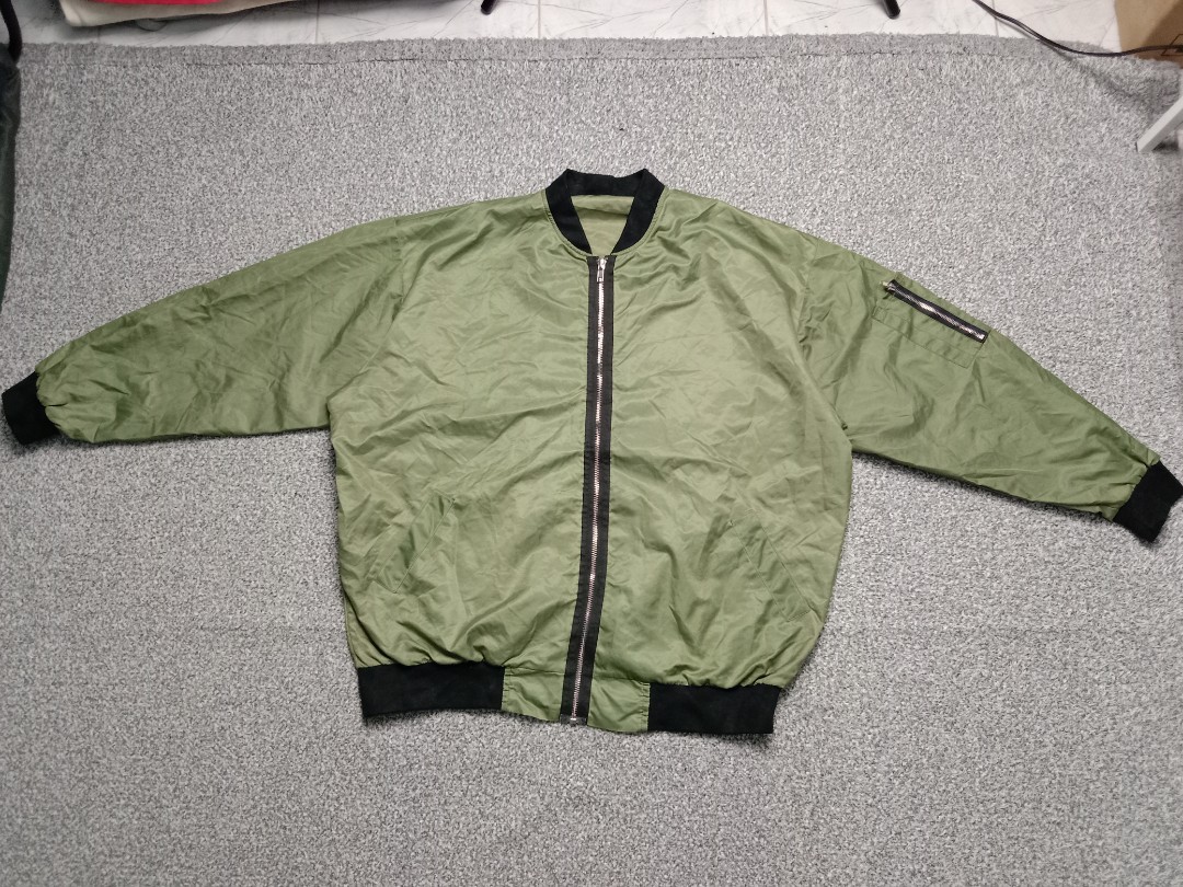 vintage flight jacket x bomber jacket, Men's Fashion, Coats, Jackets and Outerwear on Carousell