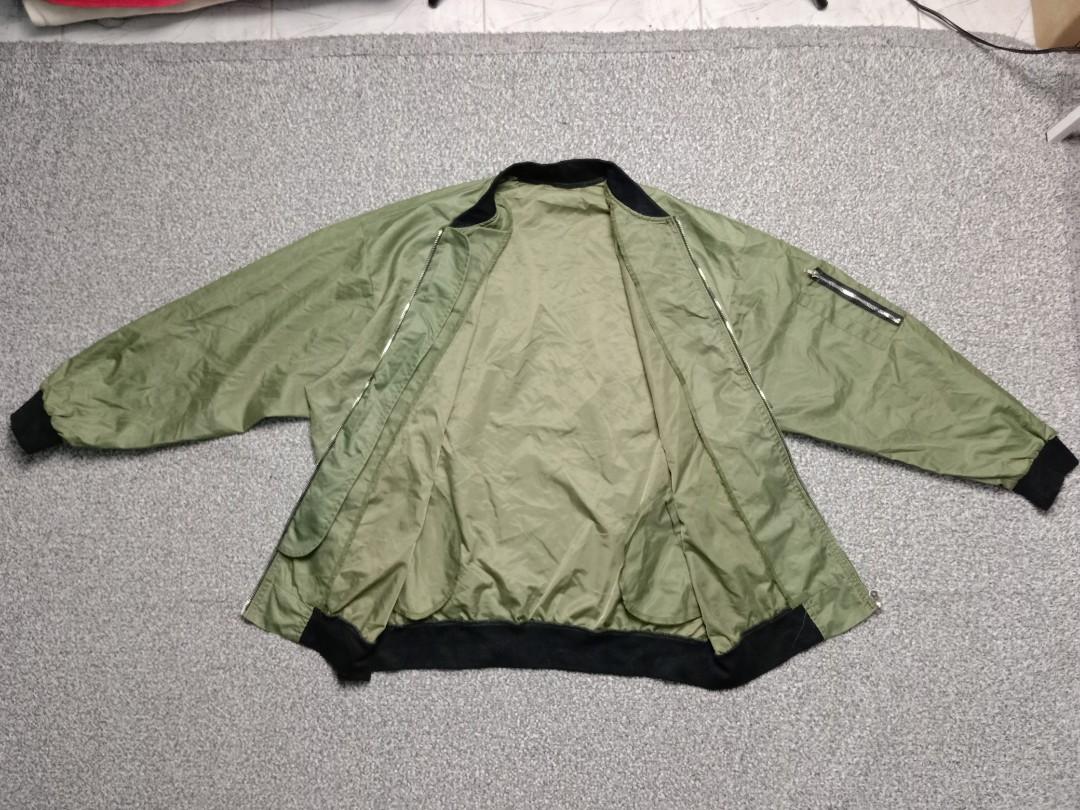 vintage flight jacket x bomber jacket, Men's Fashion, Coats, Jackets and Outerwear on Carousell