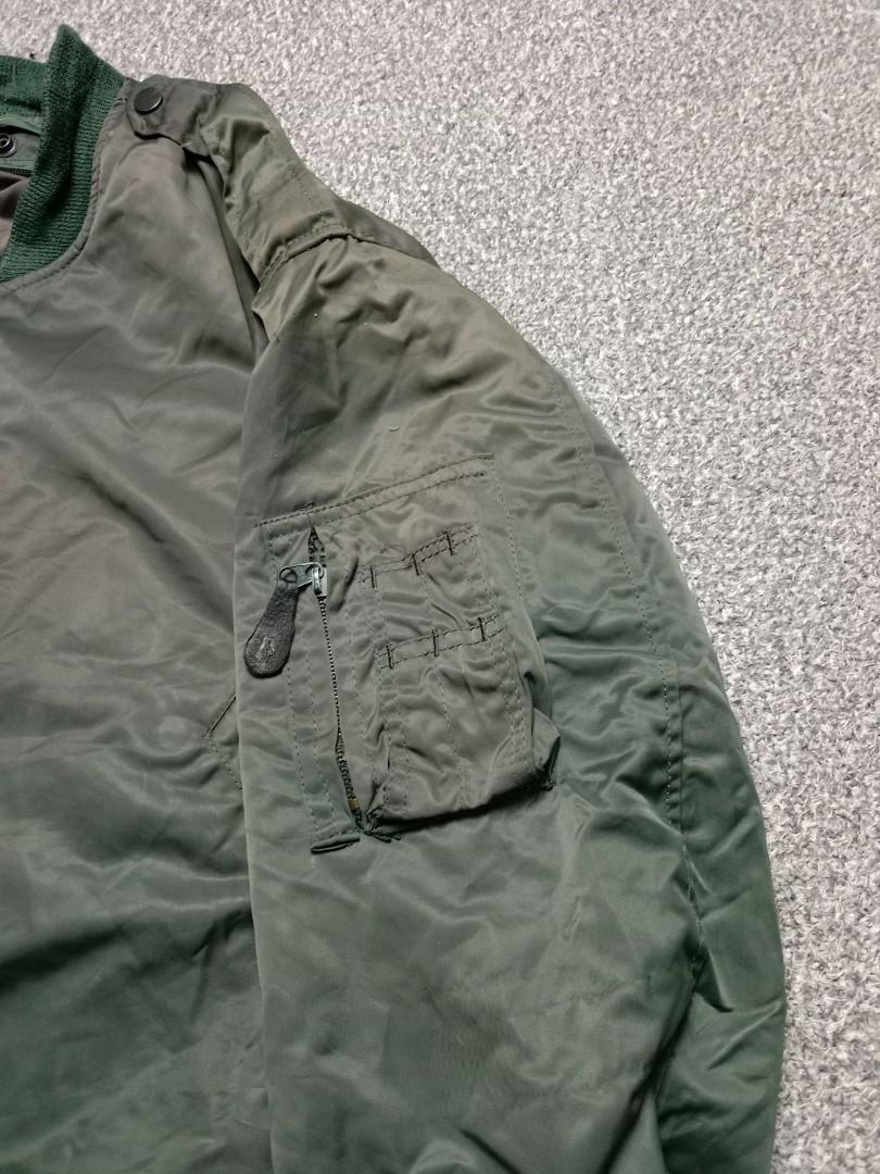 vintage flight jacket x bomber jacket x army, Men's Fashion, Coats, Jackets and Outerwear on