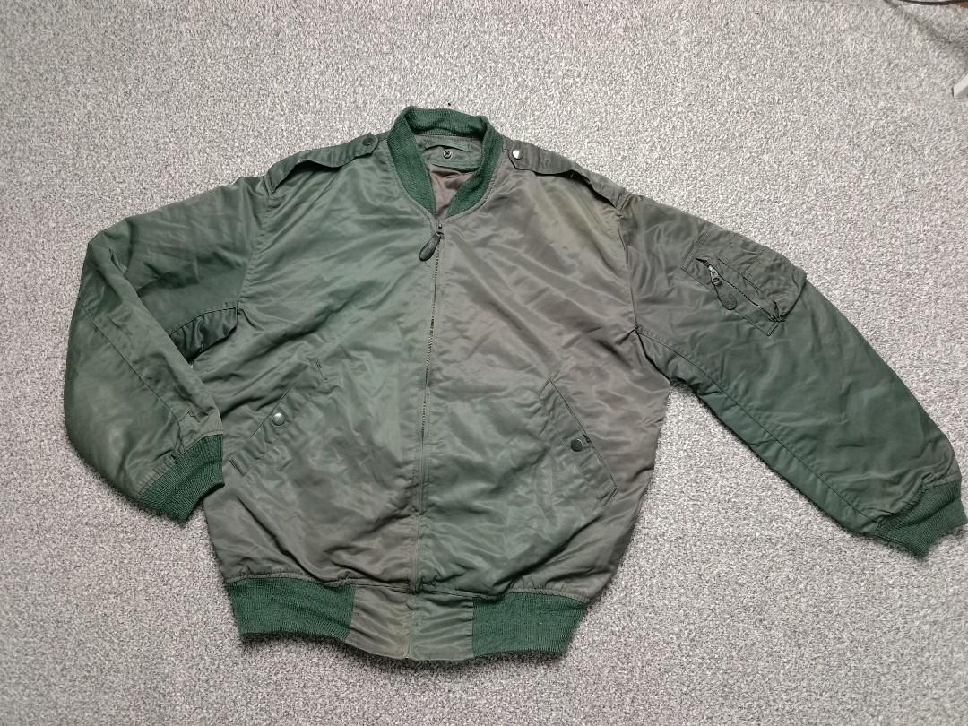 vintage flight jacket x bomber jacket x army, Men's Fashion, Coats, Jackets and Outerwear on