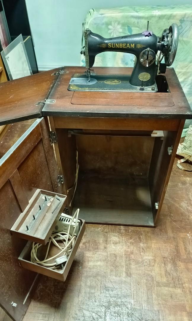 Vintage Sunbeam sewing machine (motorized) with Hobbies & Toys