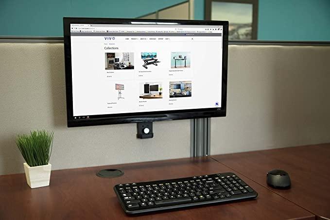 VIVO Black Office Cubicle Bracket VESA Monitor Mount Stand Hanger ...