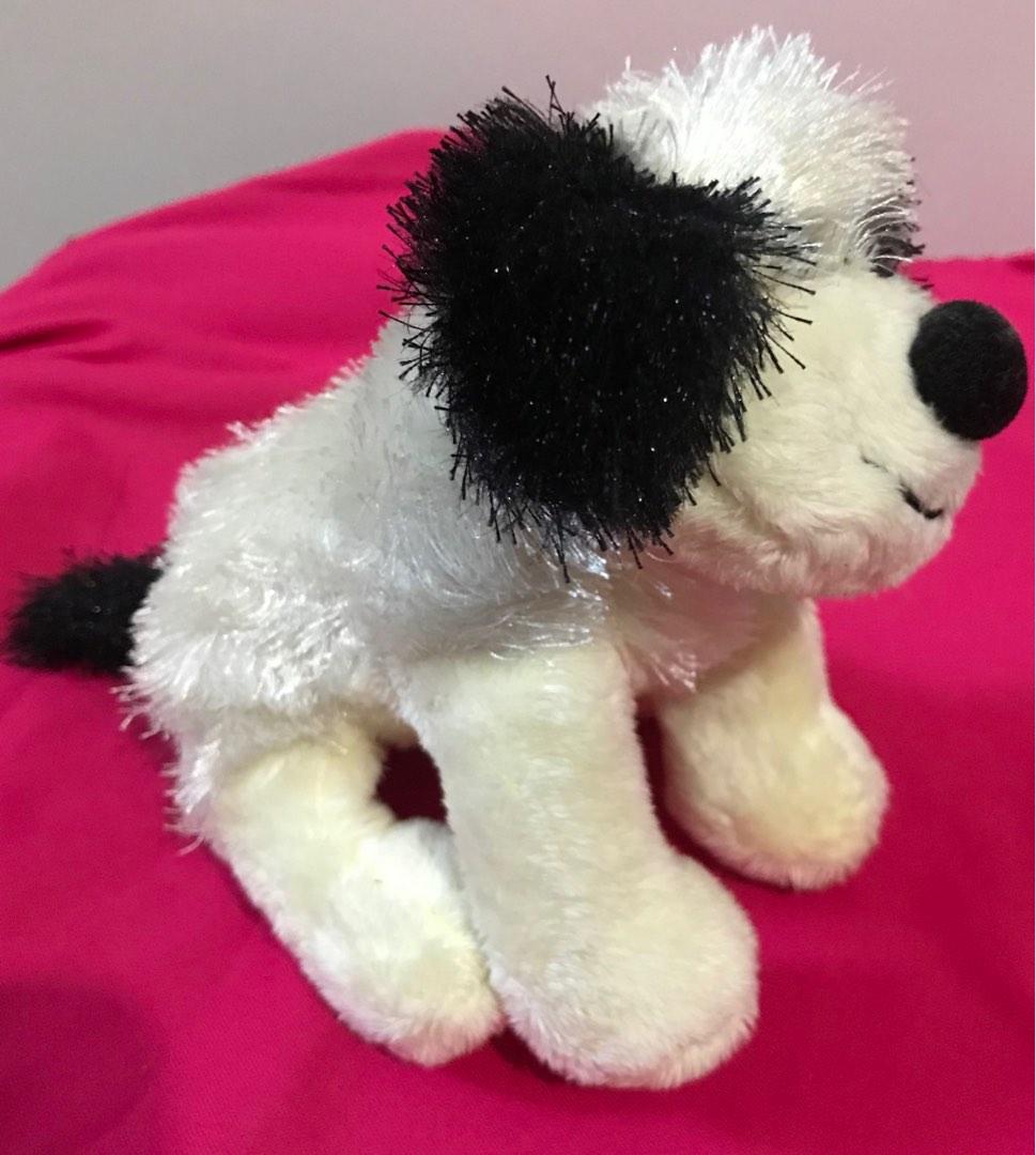 Webkinz Lil Kins Black White Cheeky Dog Stuffed Toy Plushie