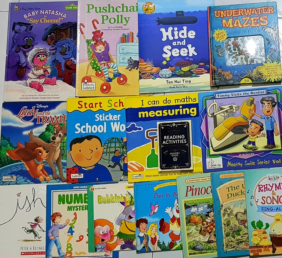 whole lot 15 books Nursery Rhymes Sesame Street Disney's Maze Fantasy