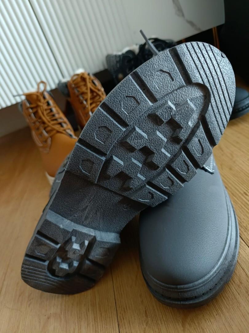 Winter Boots For Men With Fleece Water Proof, Men's Fashion, Footwear